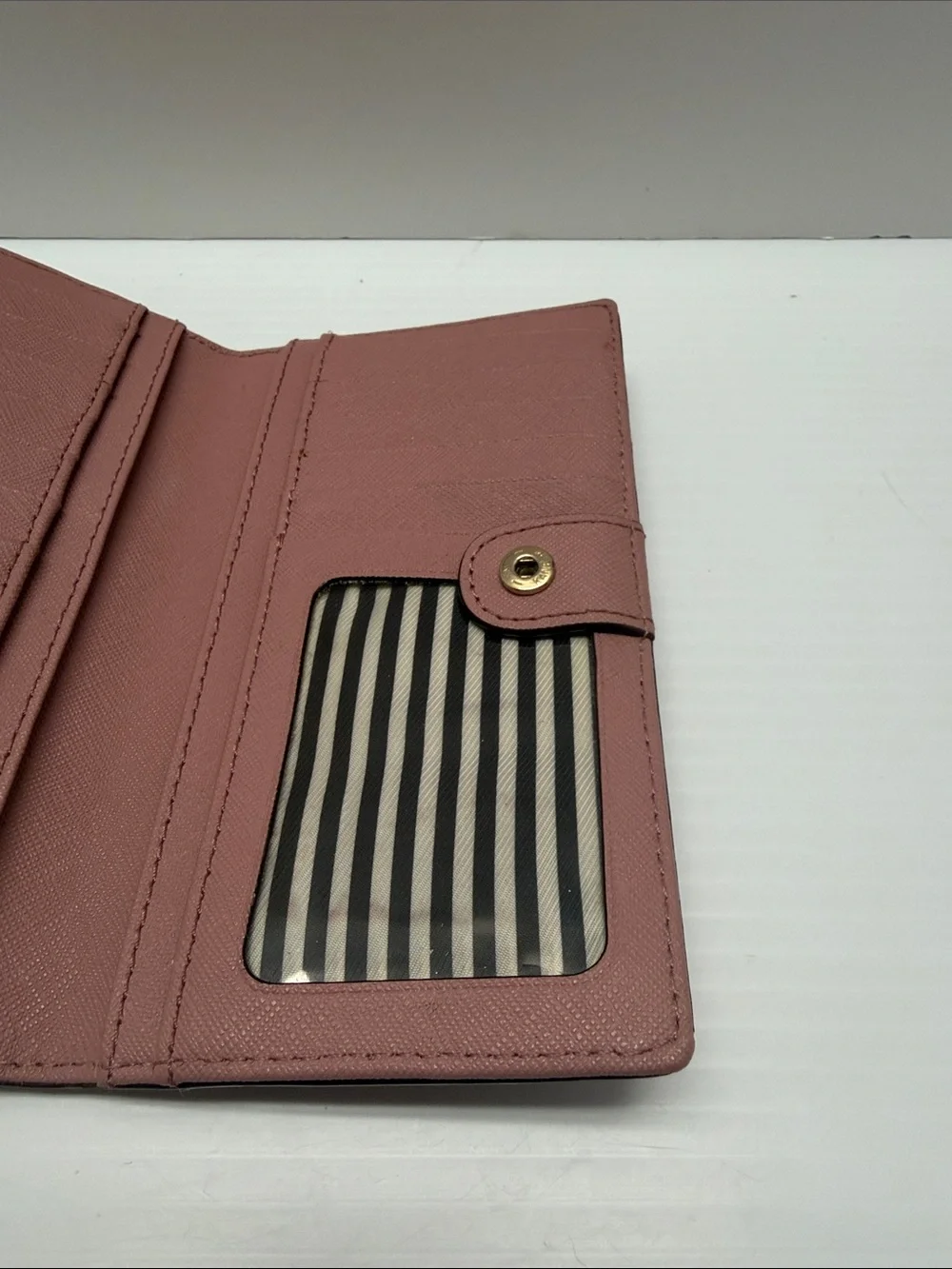 Kate Spade Two-Tone Plum and Dusty Pink Continental Wallet